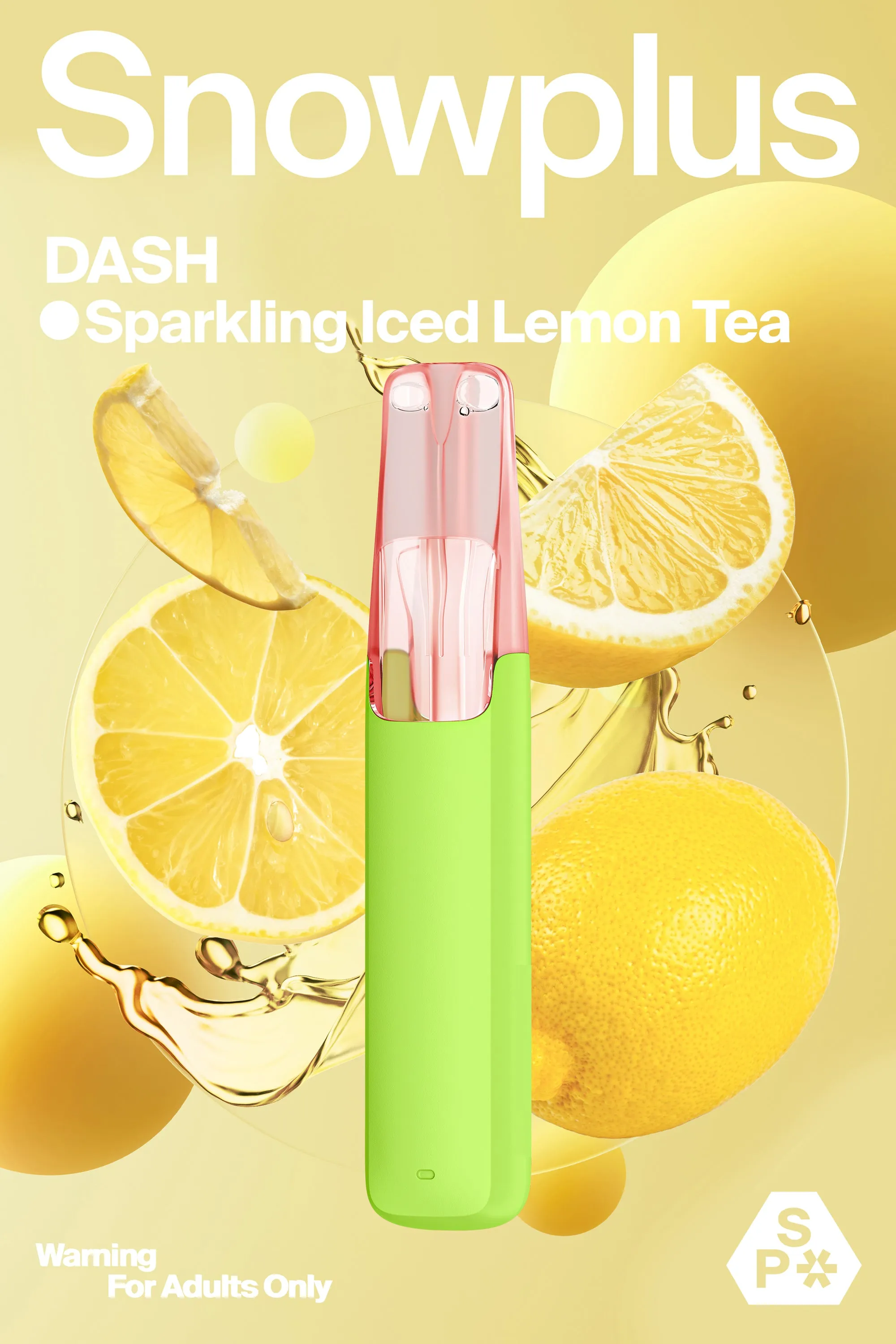 Snowplus Dash All-in-one Sparkling Iced Lemon Tea Flavor Disposable Device 4000puffs - Six Pandas