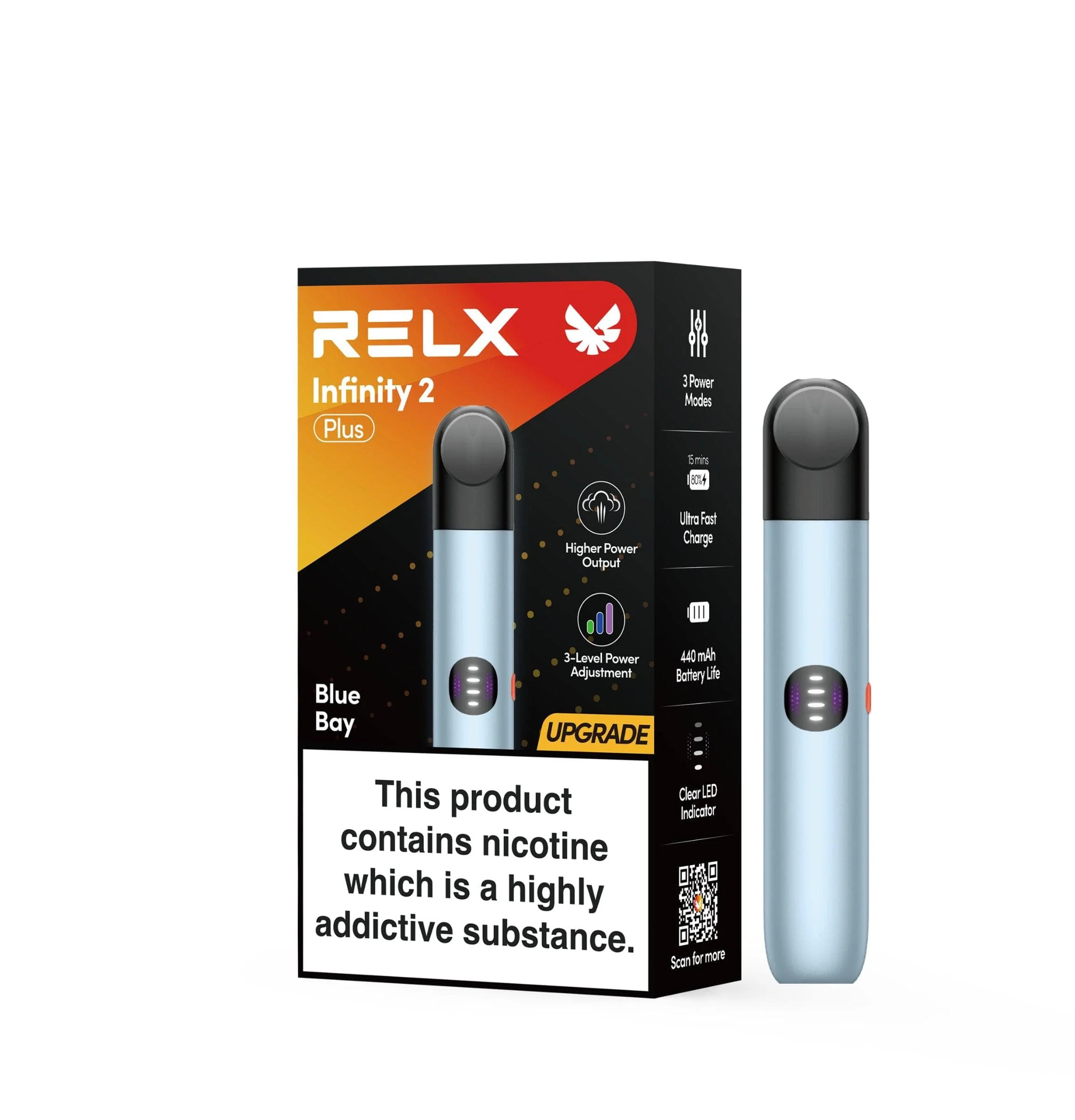 RELX Infinity 2 Plus Device Blue Bay Colors - Six Pandas