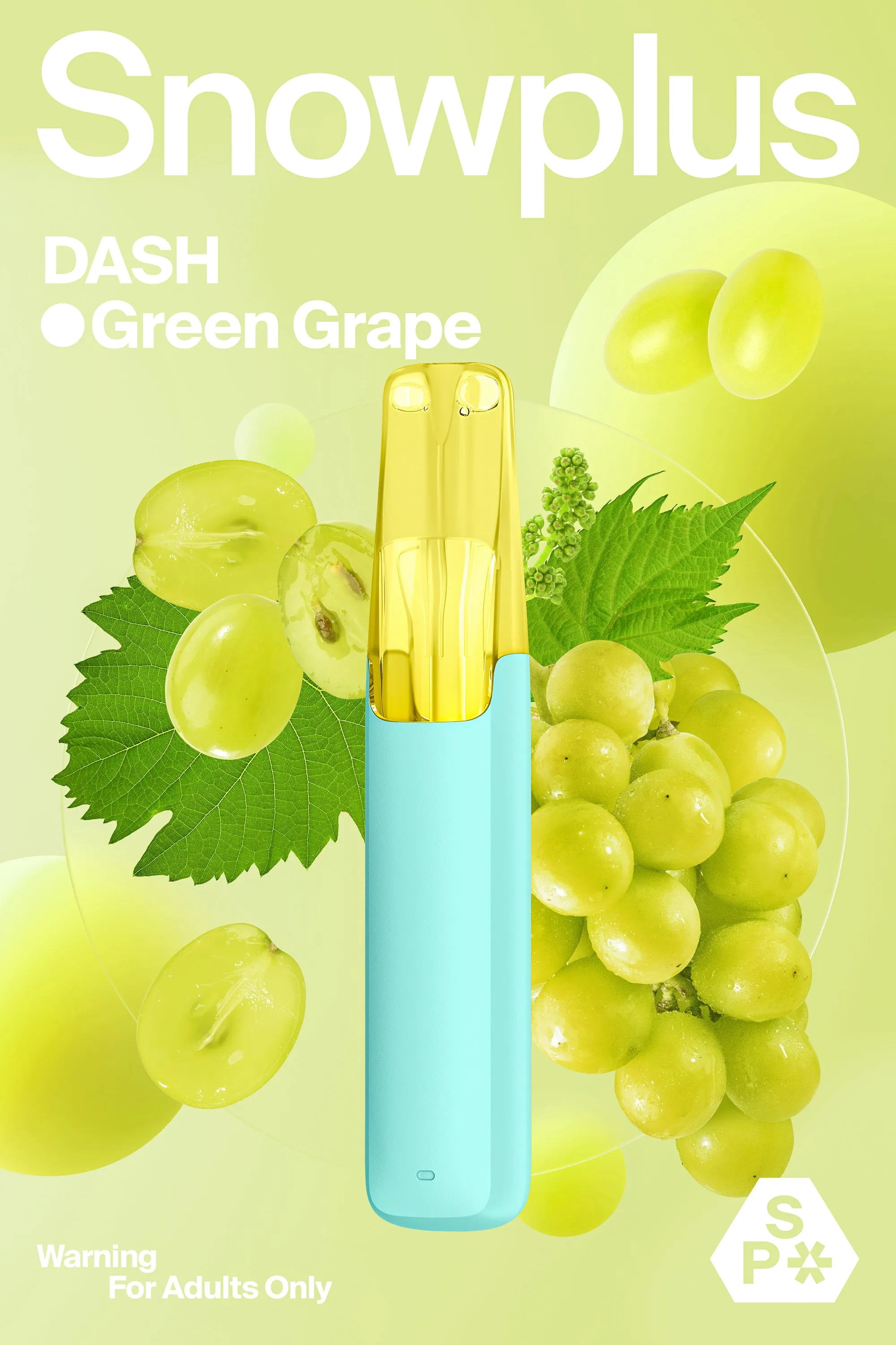 Snowplus Dash All-in-one Green Grape Flavor Disposable Device 4000puffs - Six Pandas