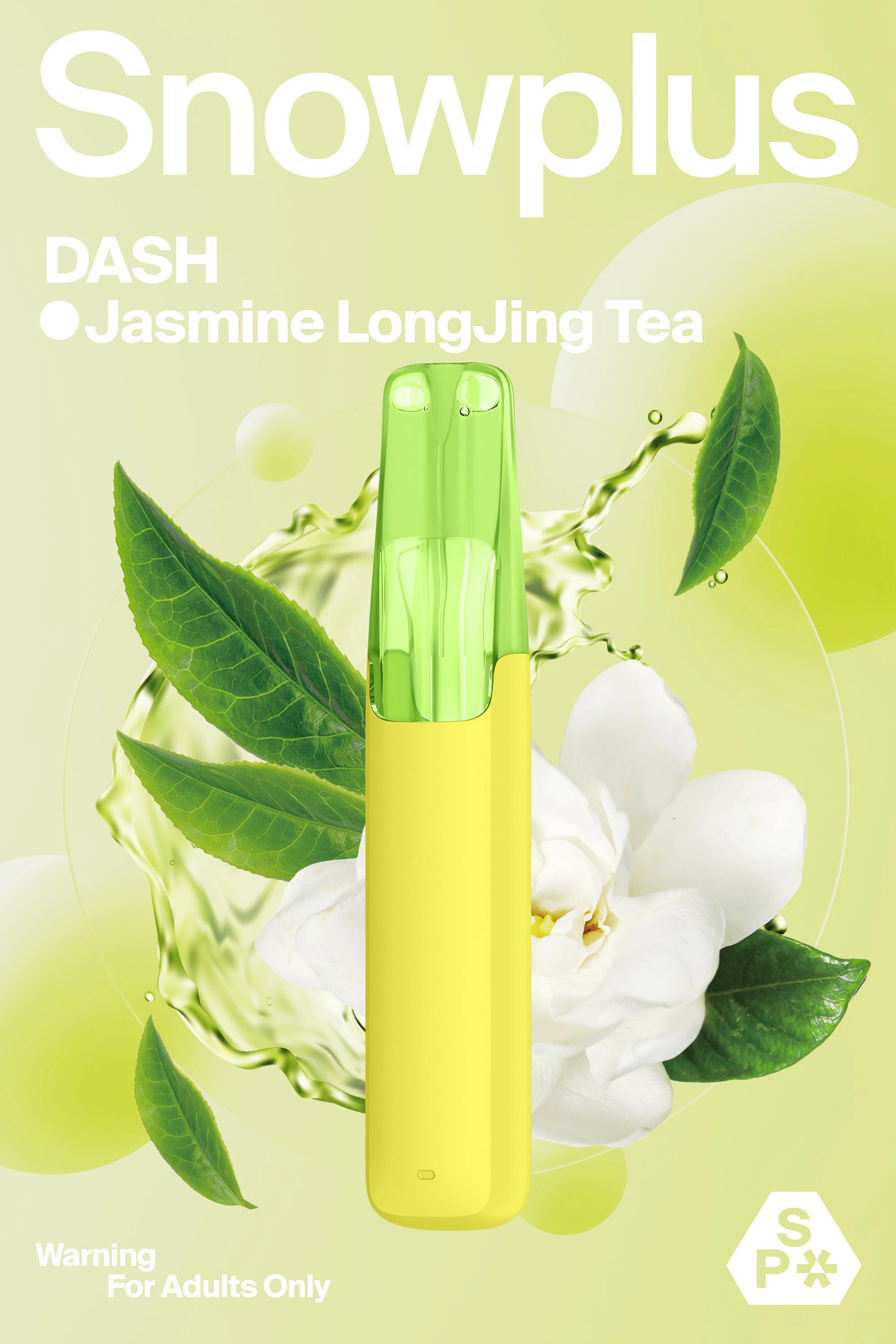 Snowplus Dash All-in-one Jasmine Long Jing Tea Flavor Disposable Device 4000puffs - Six Pandas